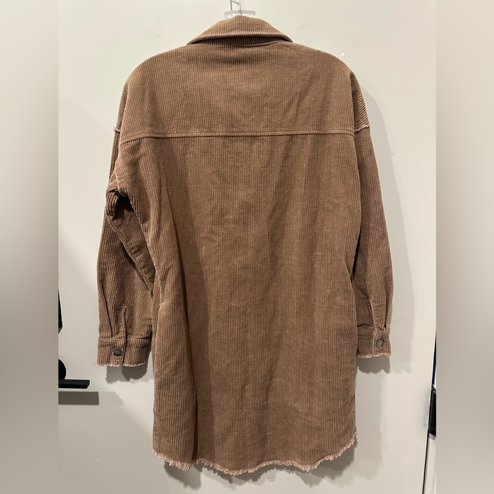 Brown Corduroy Button-down dress - Picture 3 of 3